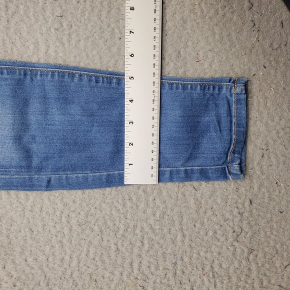 Free People Jeans Womens Size 24 Blue Denim Regular Fit Flat Front Skinny Leg - Picture 5 of 8